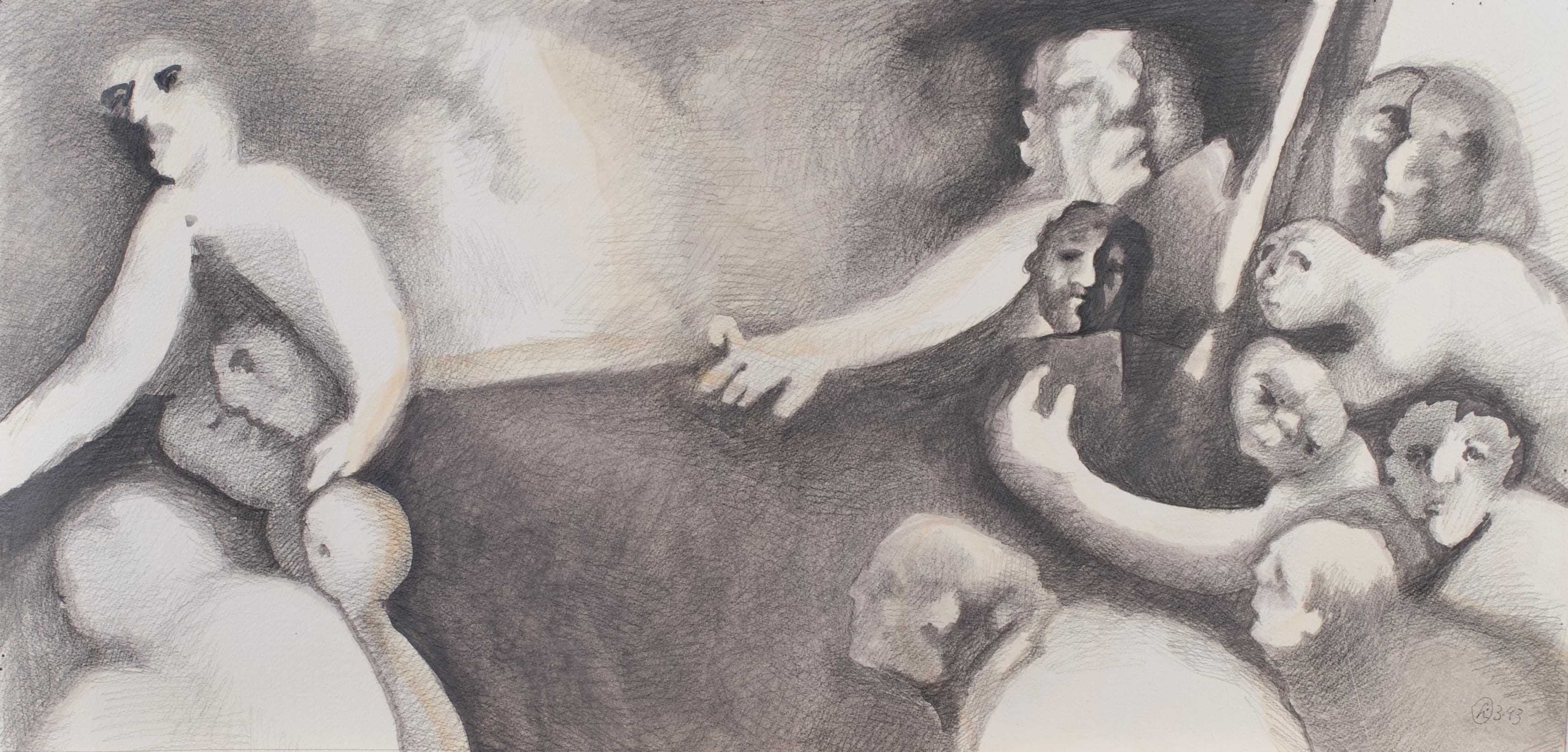 Art with the title "Last Supper Study 6".