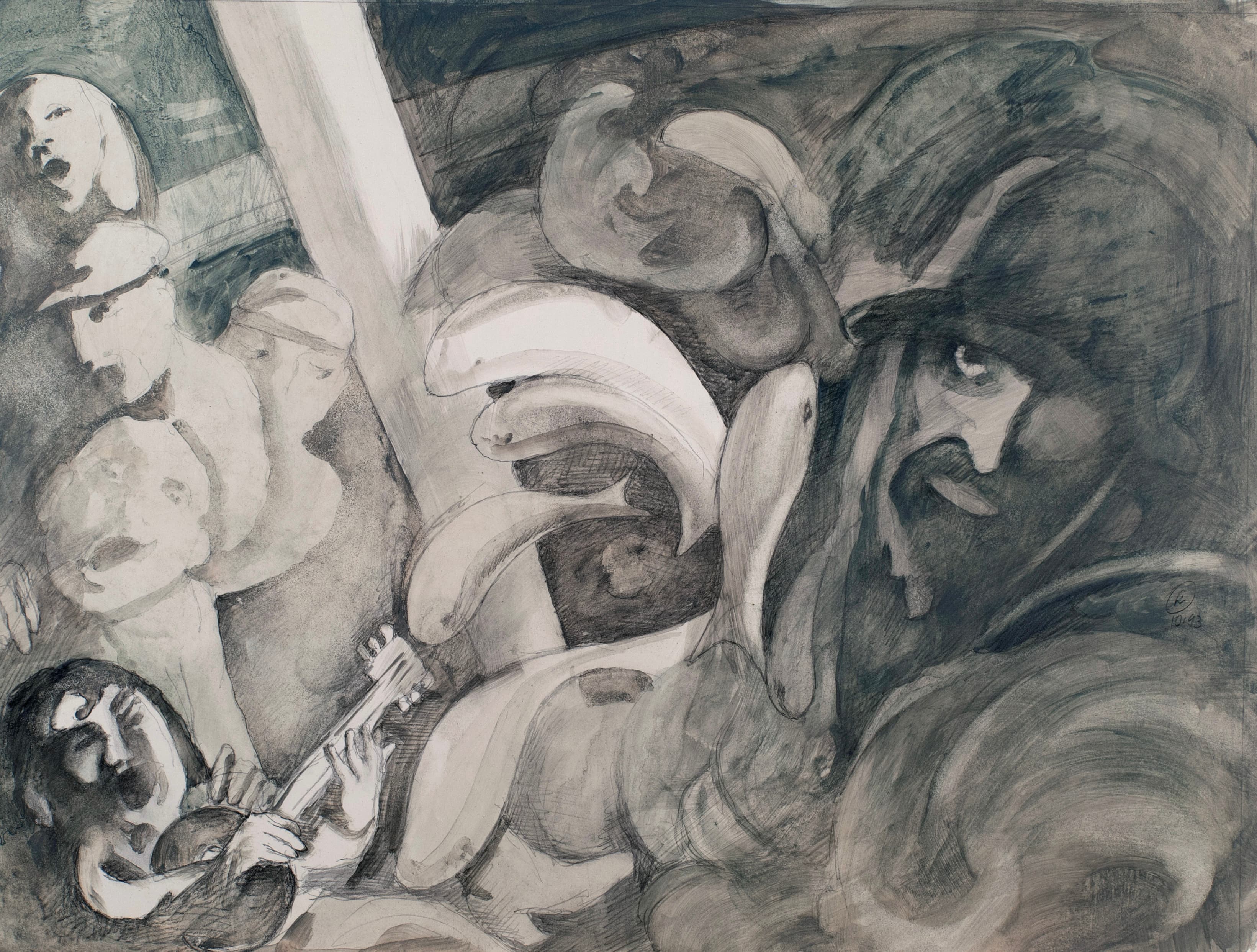 Art with the title "On Deck Study 5".