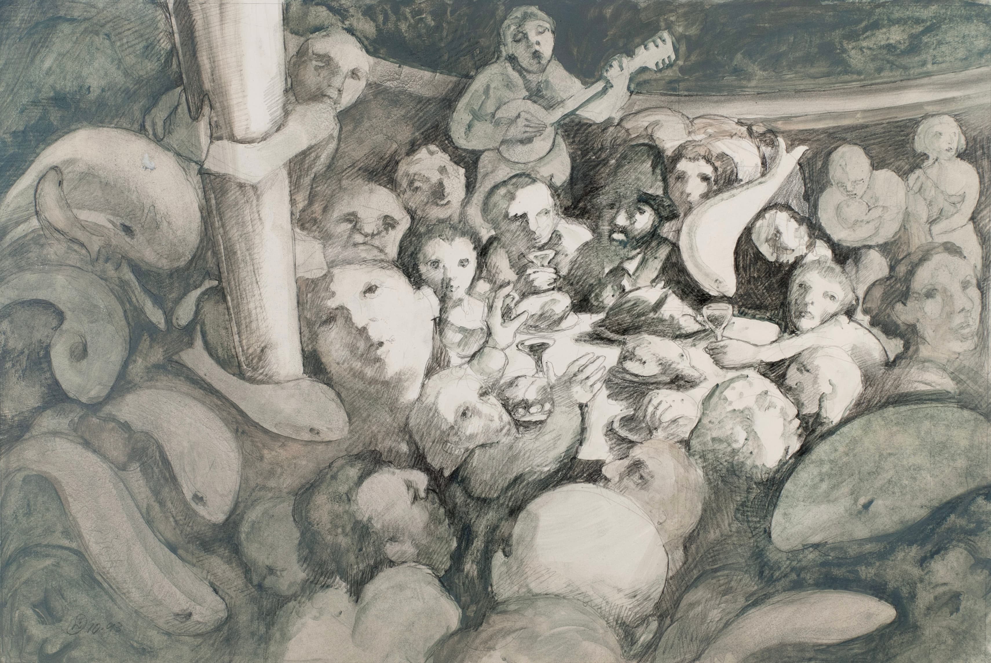 Art with the title "On Deck Study 4".