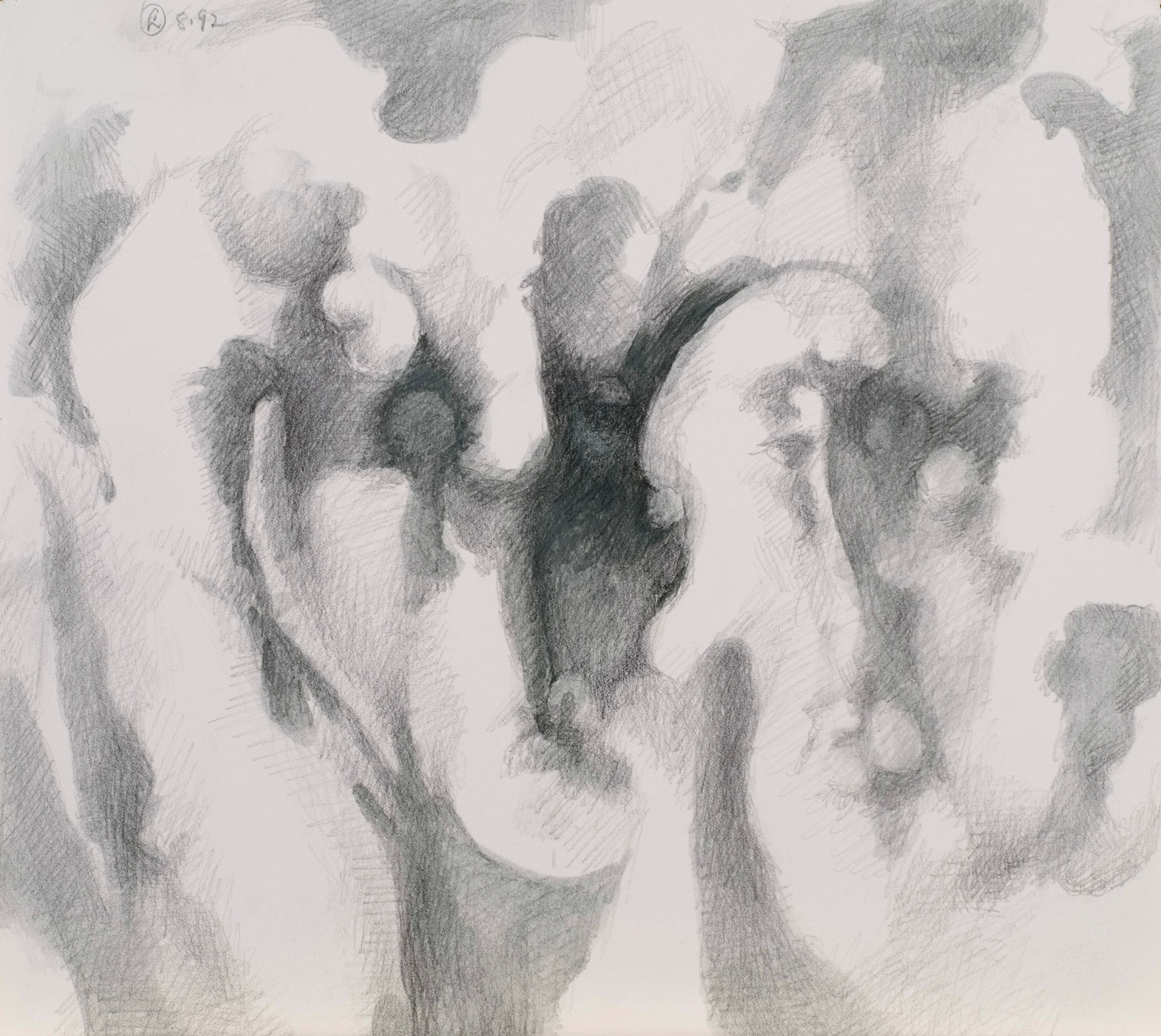 Art with the title "Multiple Faces Sketch 9".