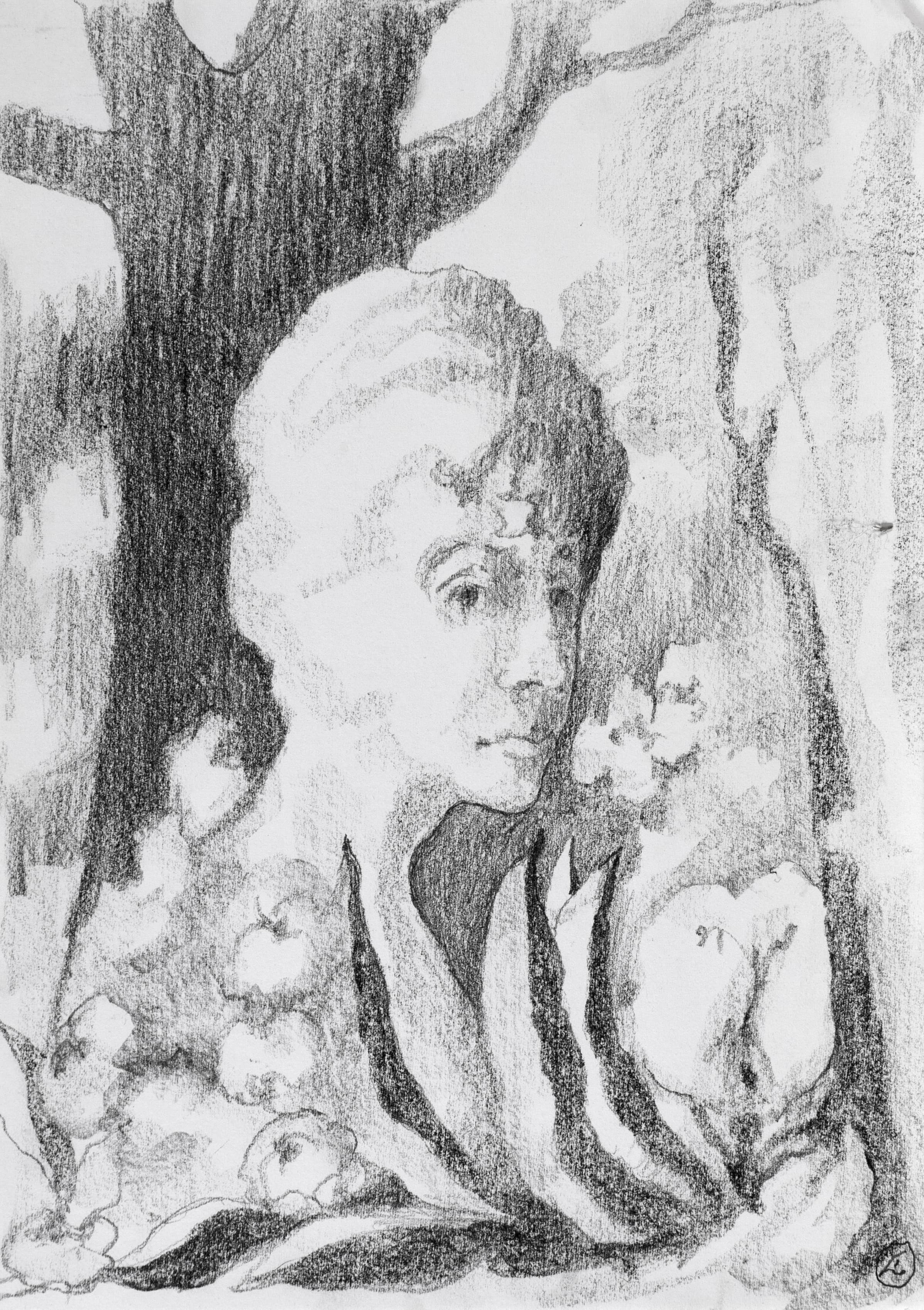 Art with the title "French Lady".