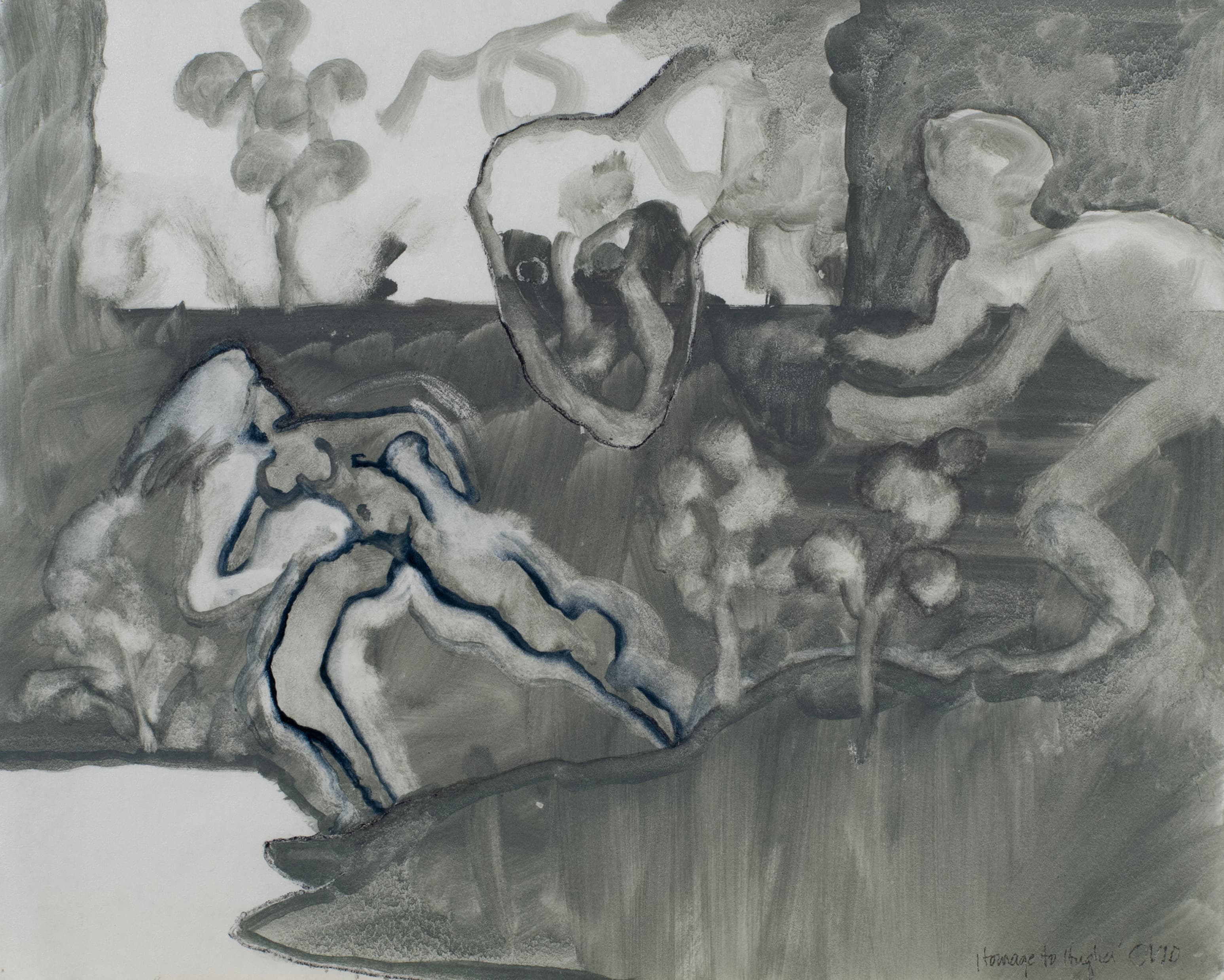 Art with the title "Homage to Hughes' Ovid".