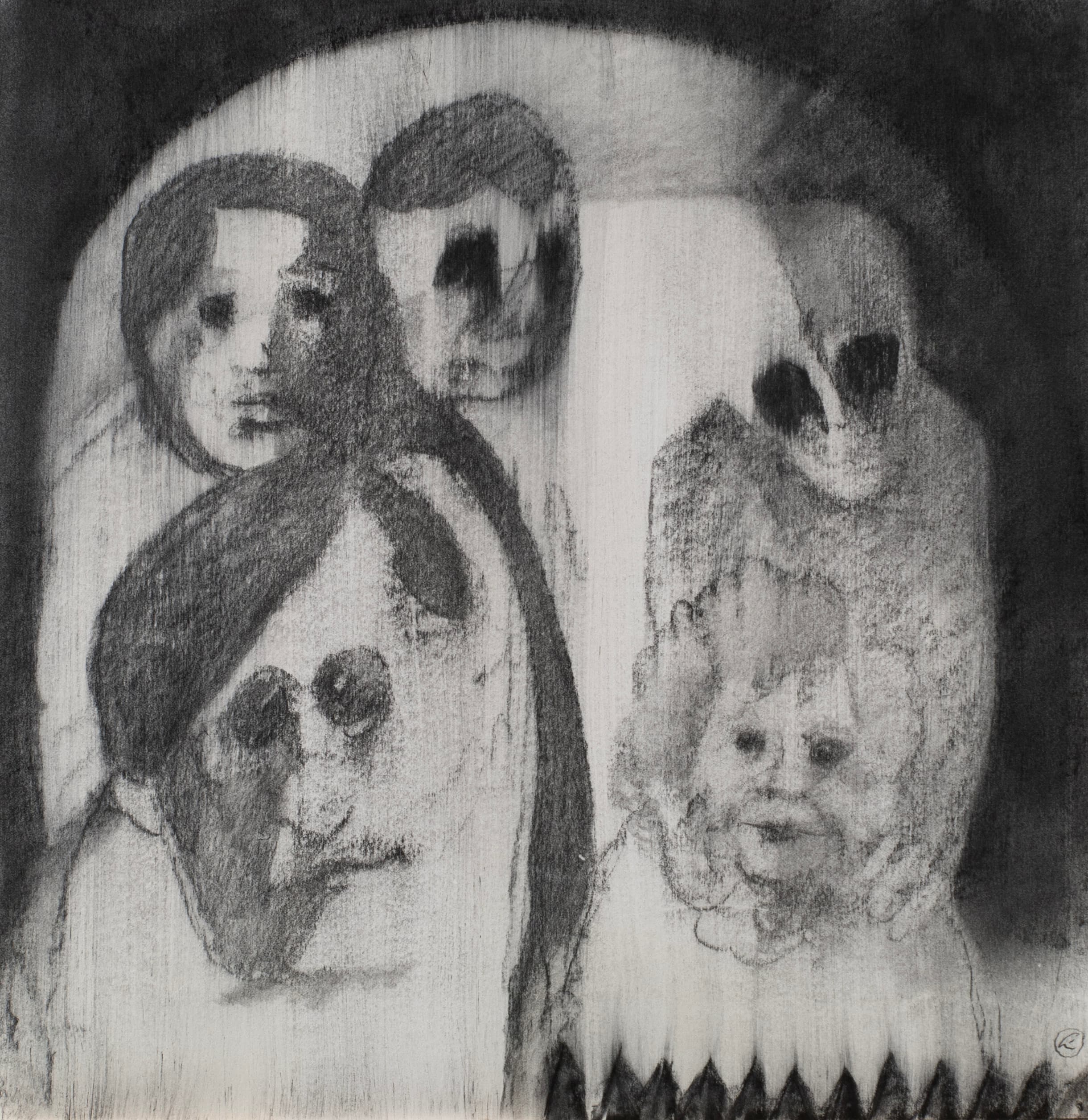 Art with the title "Strange Family under Archway".