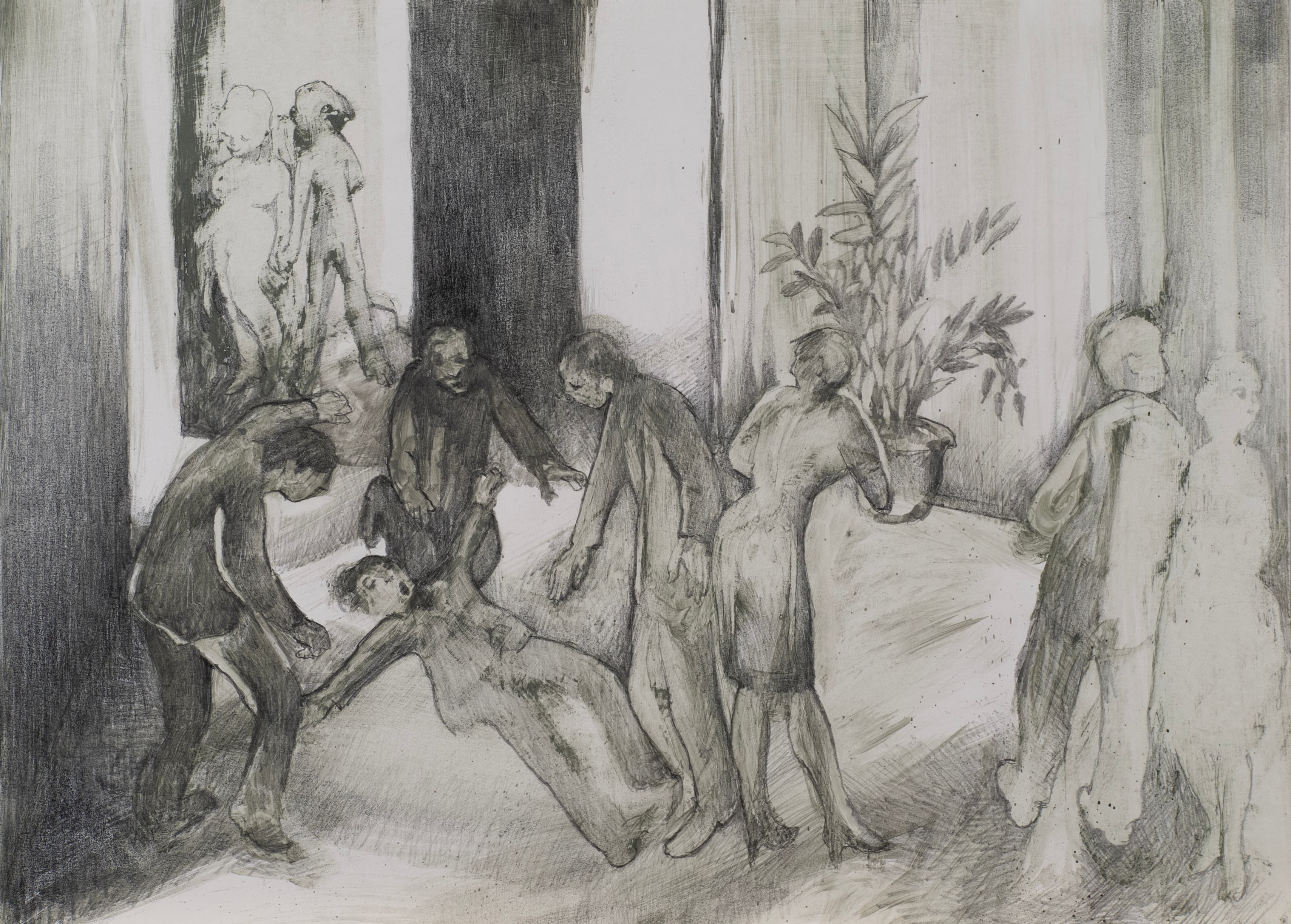 Art with the title "Study for 'An Impropriety'".