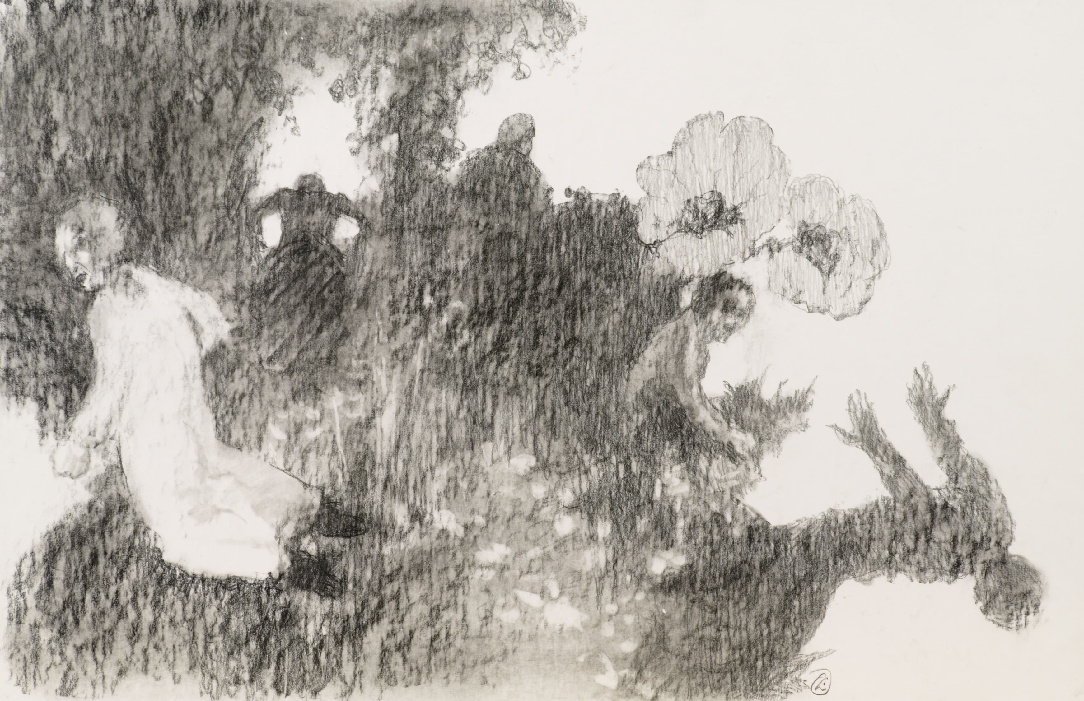 Art with the title "Study for A Fall from Grace".