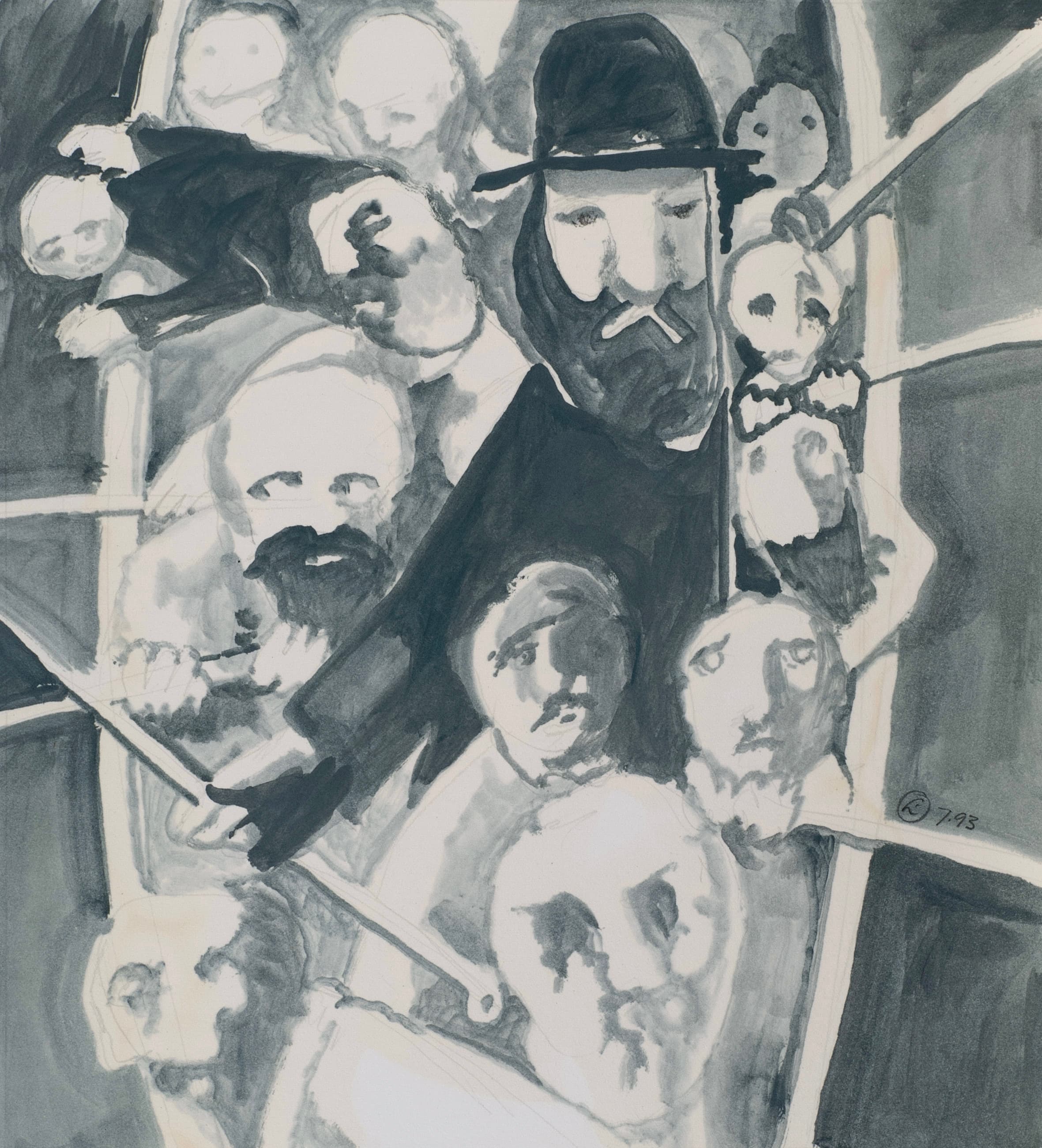 Art with the title "Open Boat Study".