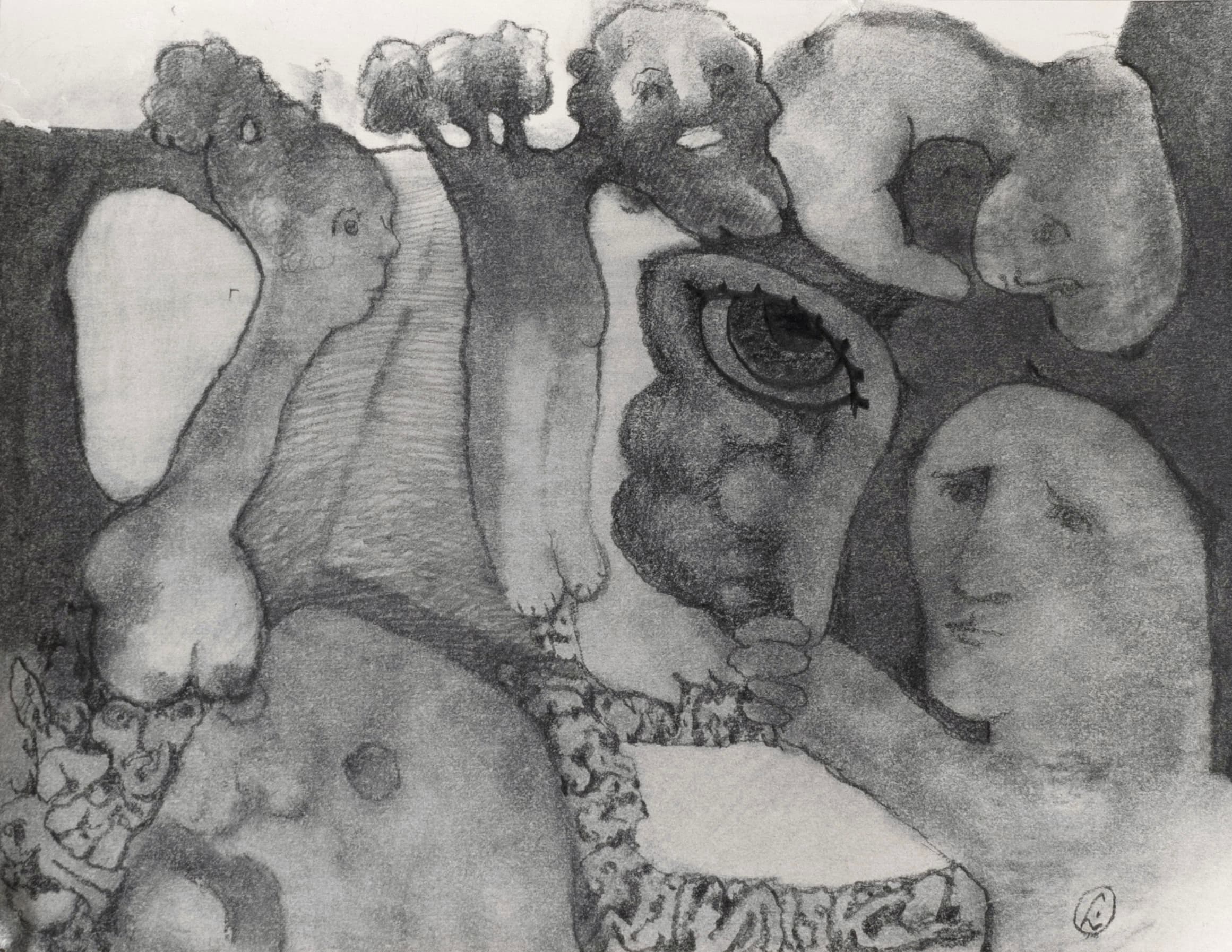 Art with the title "Strange Gathering".